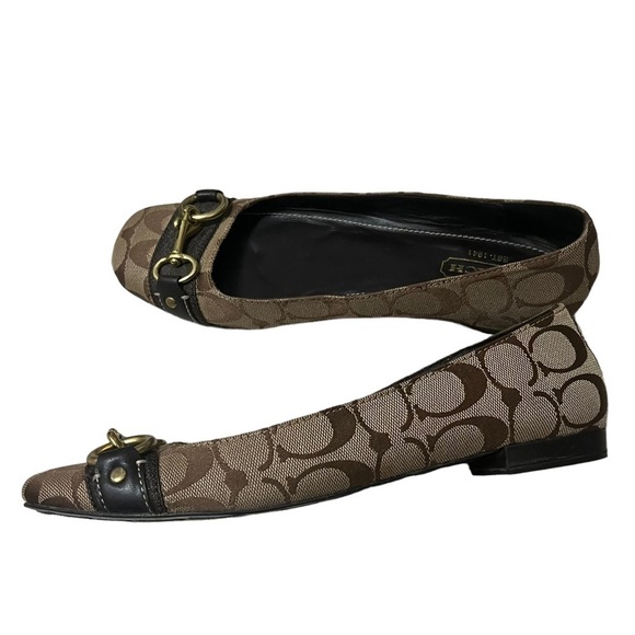 Coach Women’s Signature Logo Loafers Size 8.5 - Picture 6 of 13